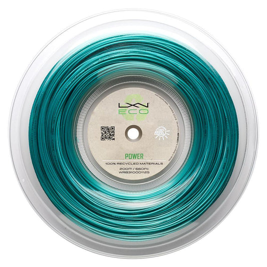 Eco Power 125 Tennis String Reel Teal Strings LUXILON Green