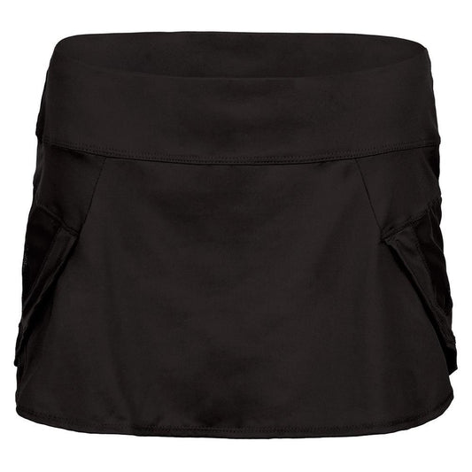 Women's Team Pulse Wave Tennis Skort Womens Team Gear LUCKY IN LOVE Black XS