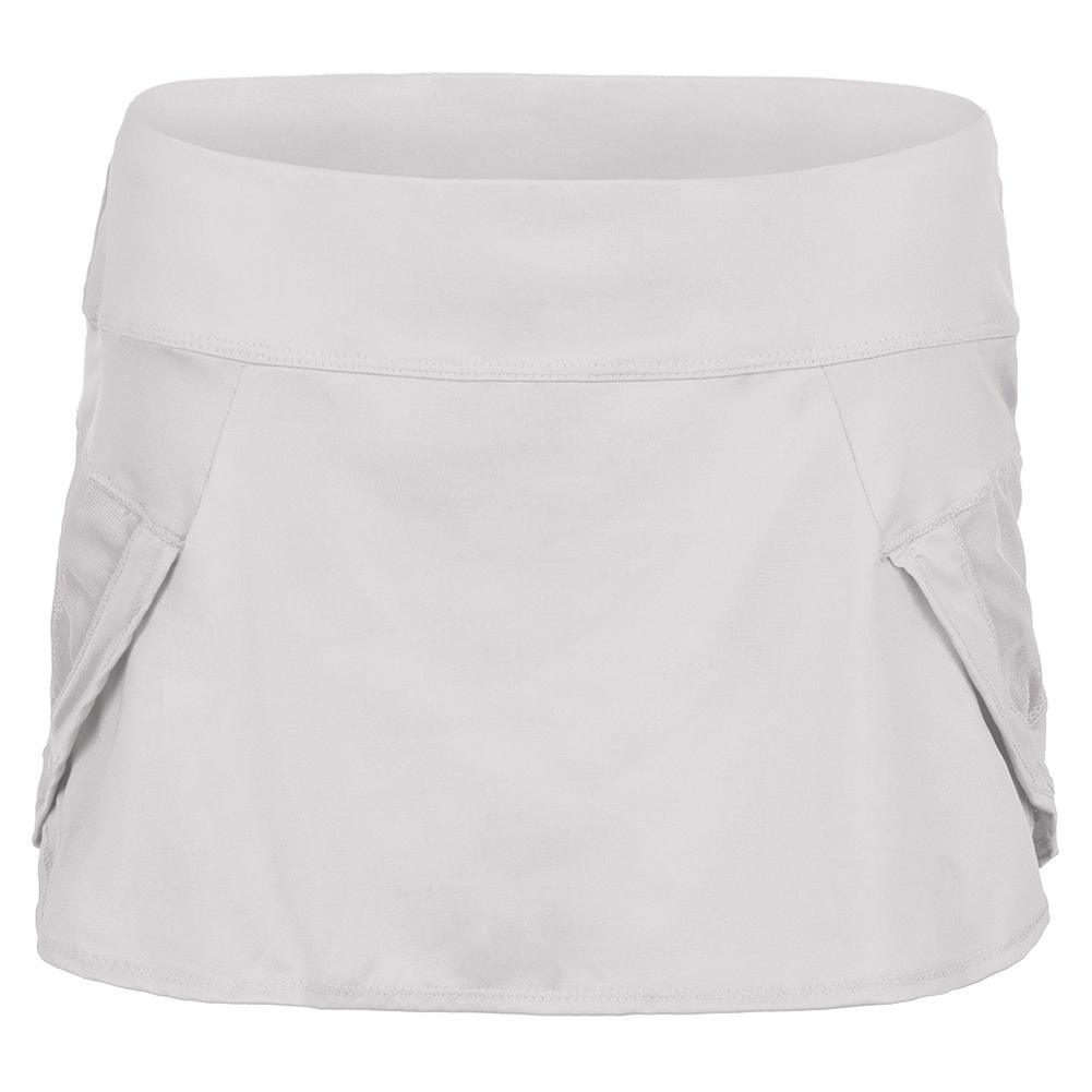 Women's Team Pulse Wave Tennis Skort Womens Team Gear LUCKY IN LOVE White XS