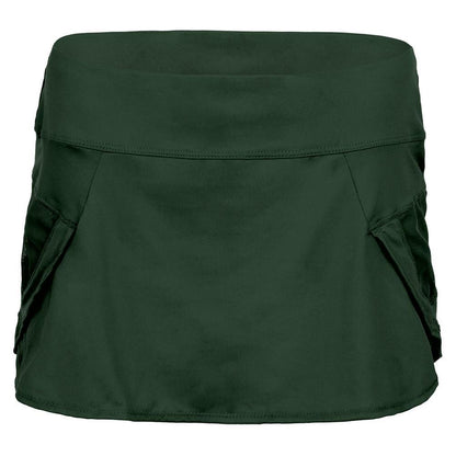 Women's Team Pulse Wave Tennis Skort Womens Team Gear LUCKY IN LOVE Green XS
