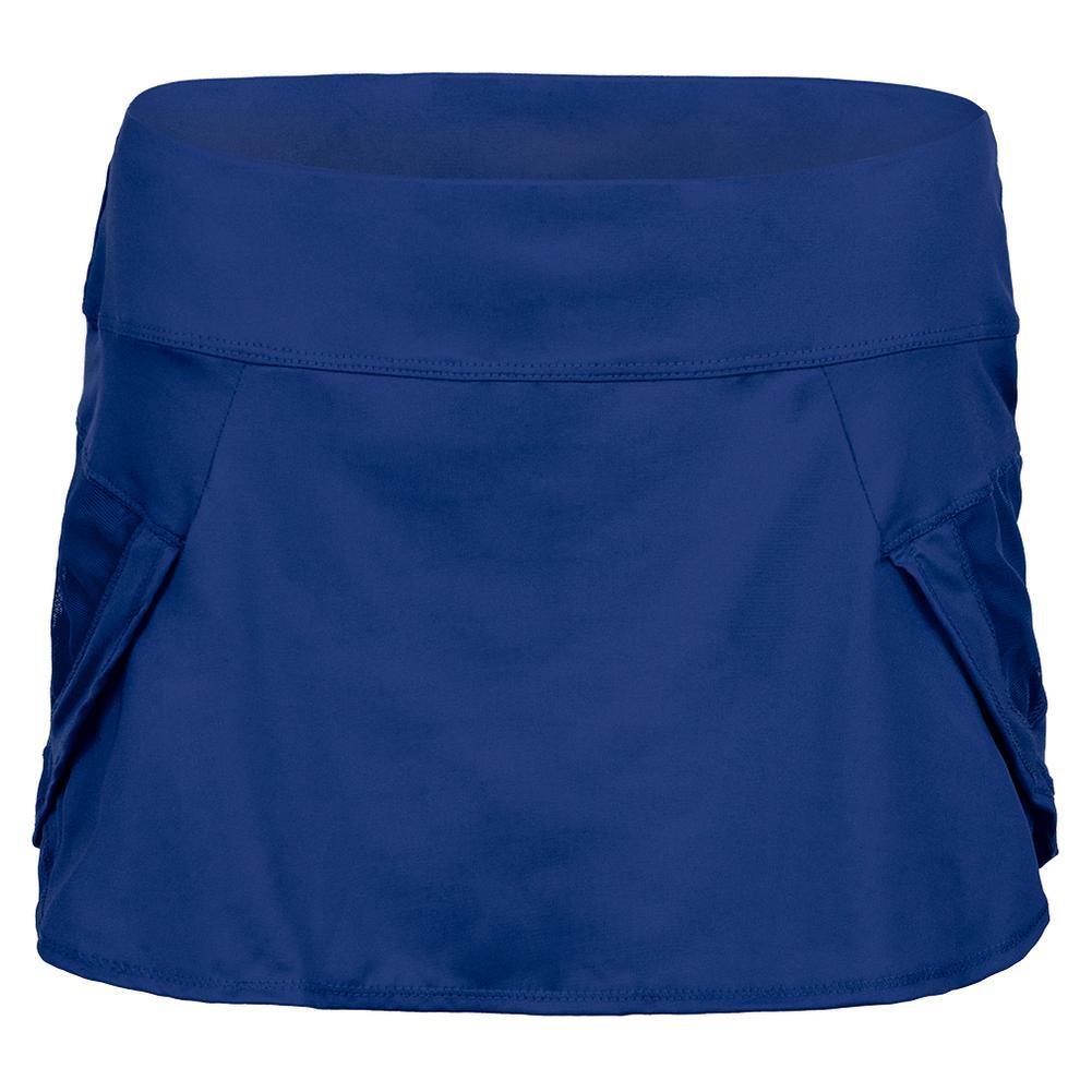 Women's Team Pulse Wave Tennis Skort Womens Team Gear LUCKY IN LOVE Royal XS