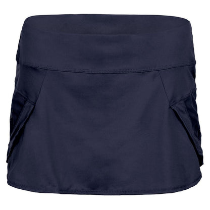 Women's Team Pulse Wave Tennis Skort Womens Team Gear LUCKY IN LOVE Navy XS