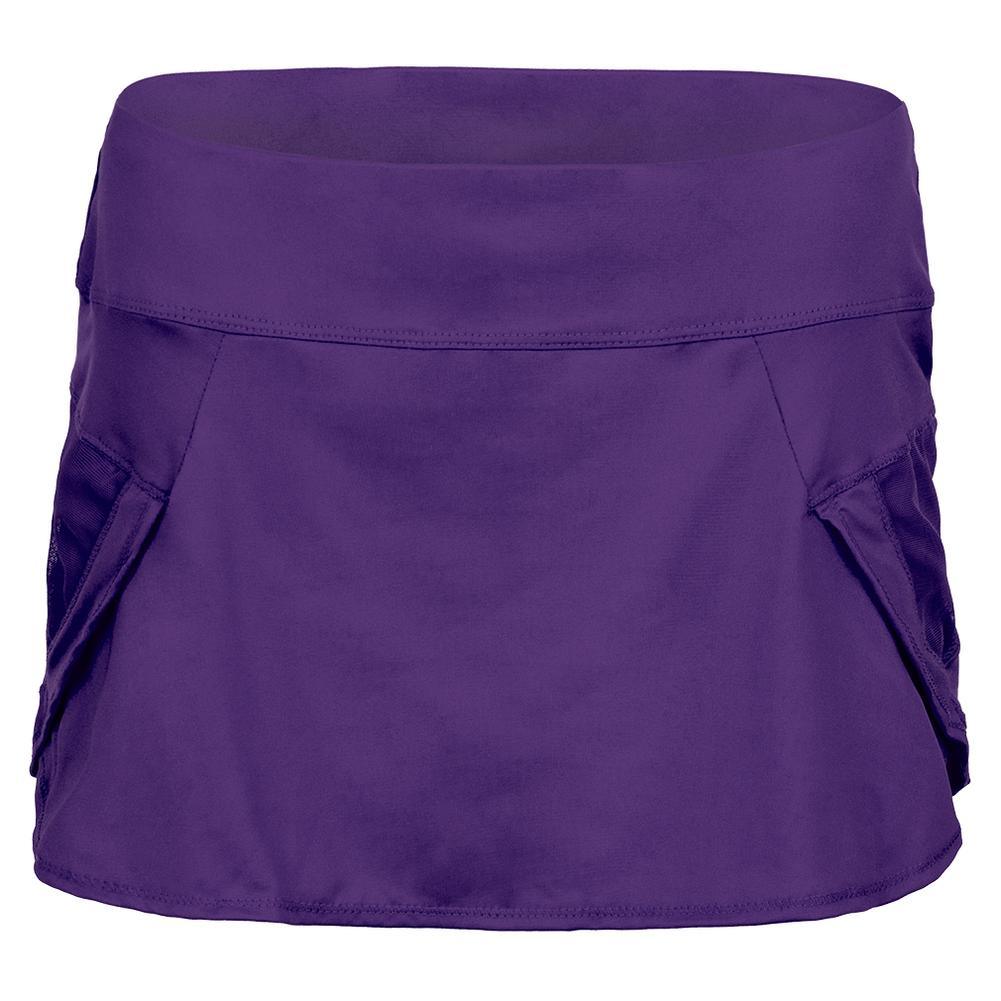 Women's Team Pulse Wave Tennis Skort Womens Team Gear LUCKY IN LOVE Purple XS