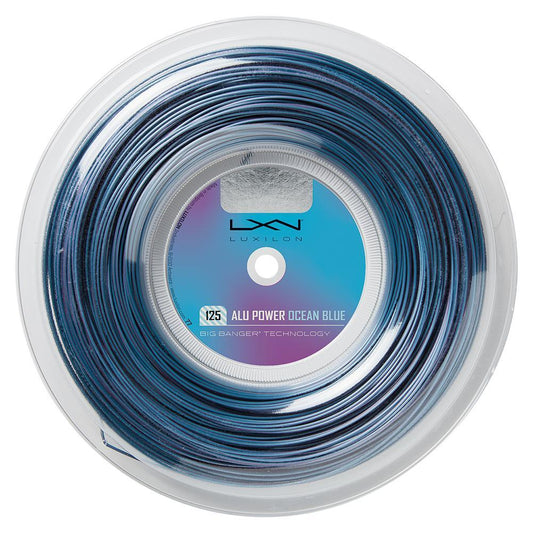 ALU Power 125 Tennis String Reel Ocean Blue STRINGS LUXILON Blue