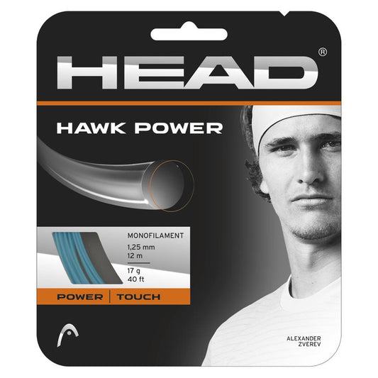 Hawk Power 17G Tennis String Tournament Gear HEAD Blue