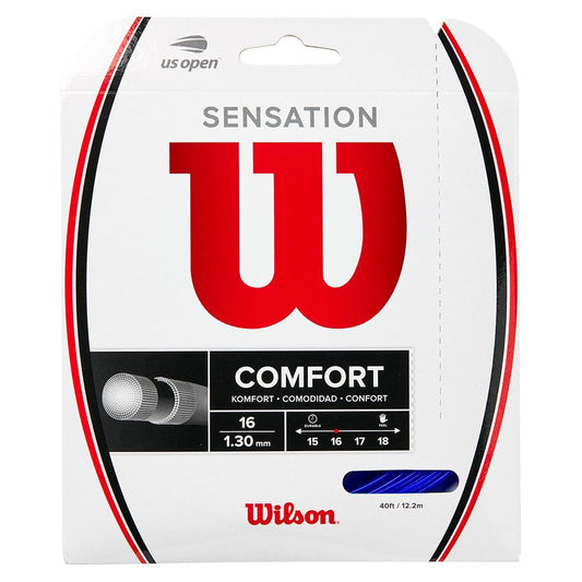 Sensation 16G Tennis String Strings WILSON Blue 16