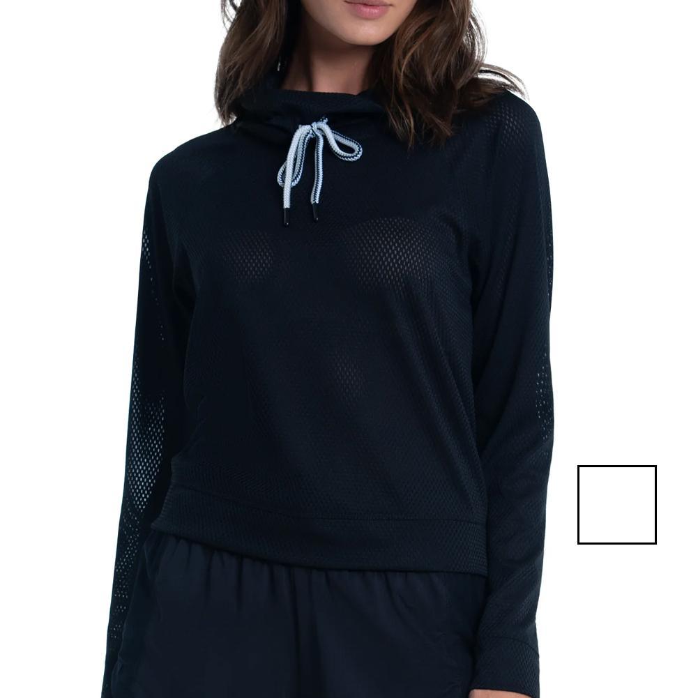 Women's High Neck Long Sleeve Tennis Pullover Womens Apparel LUCKY IN LOVE