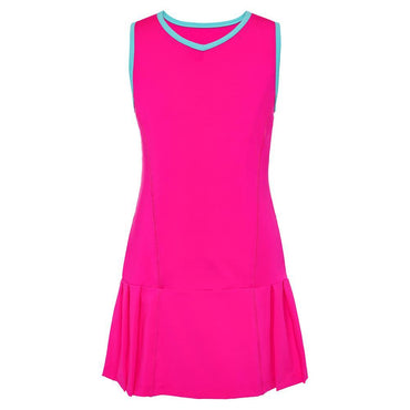 Girls` Essentials Pleated Tennis Dress Girls Apparel FILA Pink 2XS