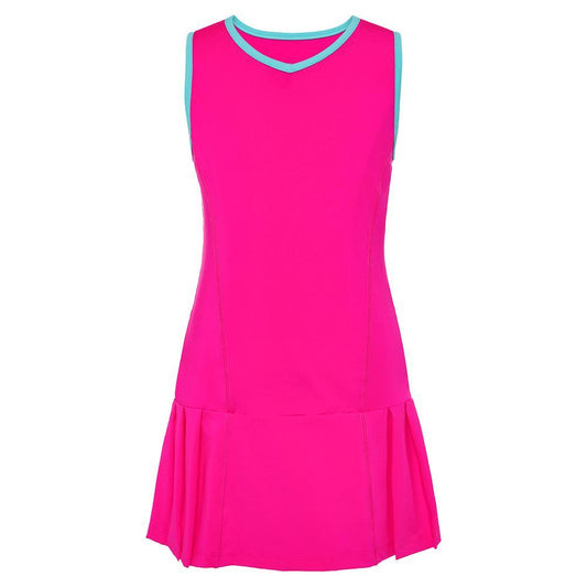 Girls` Essentials Pleated Tennis Dress Girls Apparel FILA Pink 2XS