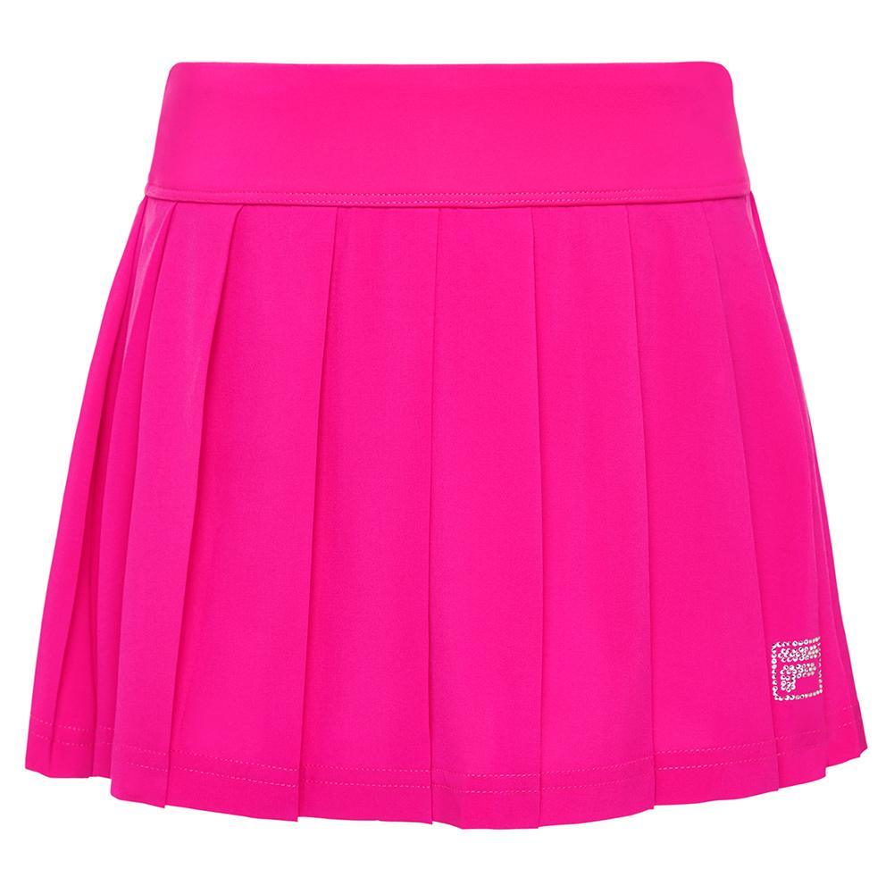 Girls` Essentials Pleated Tennis Skort Girls Apparel FILA Pink S