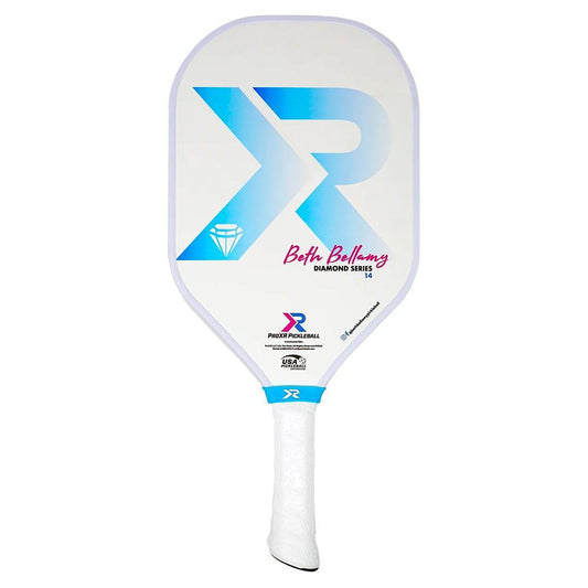 Beth Bellamy Diamond Series 16 Eastern Slim Pickleball Paddle PICKLEBALL PADDLES PROXR White