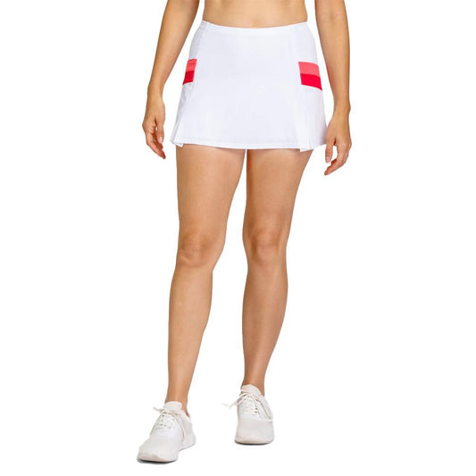 Women's Jupiter 12.5 Inch Box Pleat Pickleball Skort Lychee Pink Womens Apparel TAIL S