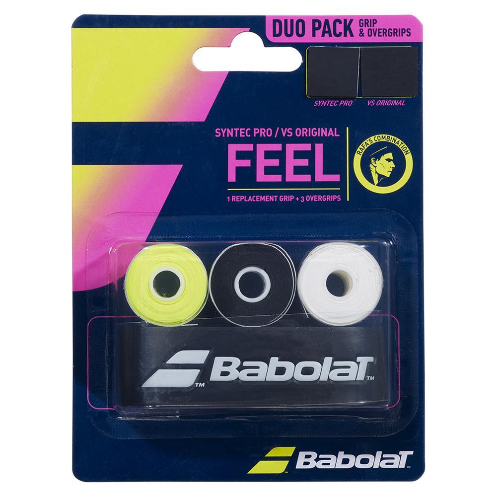 Duo Pack Rafa Syntec Pro X1 + VS Original X3 Black and Yellow Shop By Player BABOLAT Black