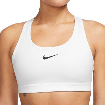 Women's Swoosh Medium-Support Padded Sports Bra Womens Apparel NIKE White XS