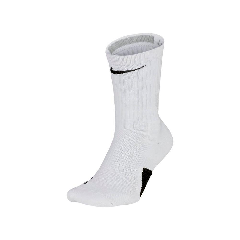 Men`s Elite Crew Tennis Socks Socks NIKE White S