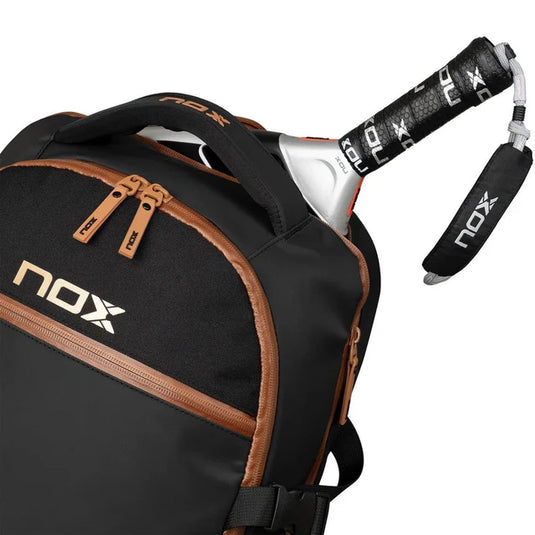 NOX LUXURY Open Series Black/Brown 2024 Padel Bag