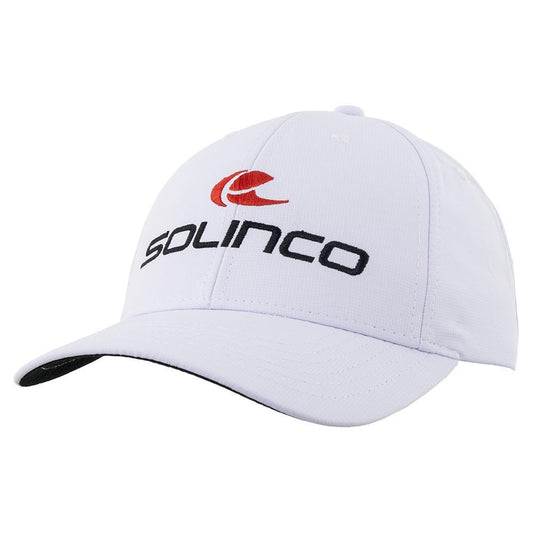 All Court Performance Cap White and Red Caps And Visors SOLINCO White