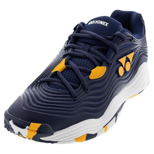 Men's FUSIONREV 5 Tennis Shoes Navy and Orange Top Tennis Shoes YONEX 6