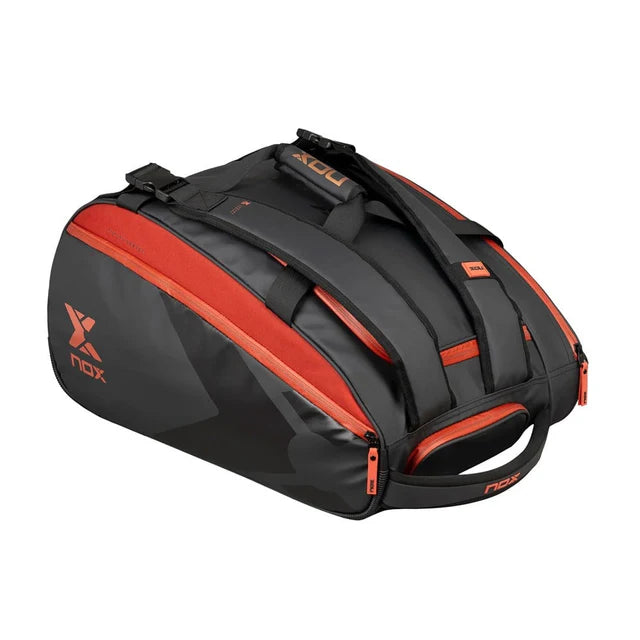 Load image into Gallery viewer, NOX Luxury Open Series Black/Red 2024 Padel Bag
