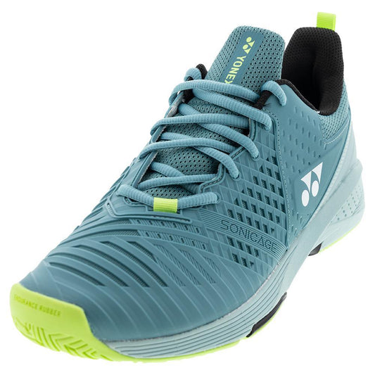 Men's Sonicage 3 Wide Tennis Shoes Smoke Blue Shoes YONEX 6
