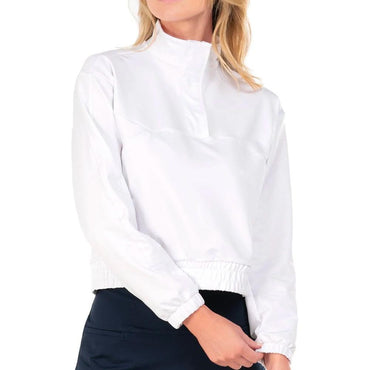 Women's Mock Tennis Pullover Womens Apparel LUCKY IN LOVE 001_BLACK XS