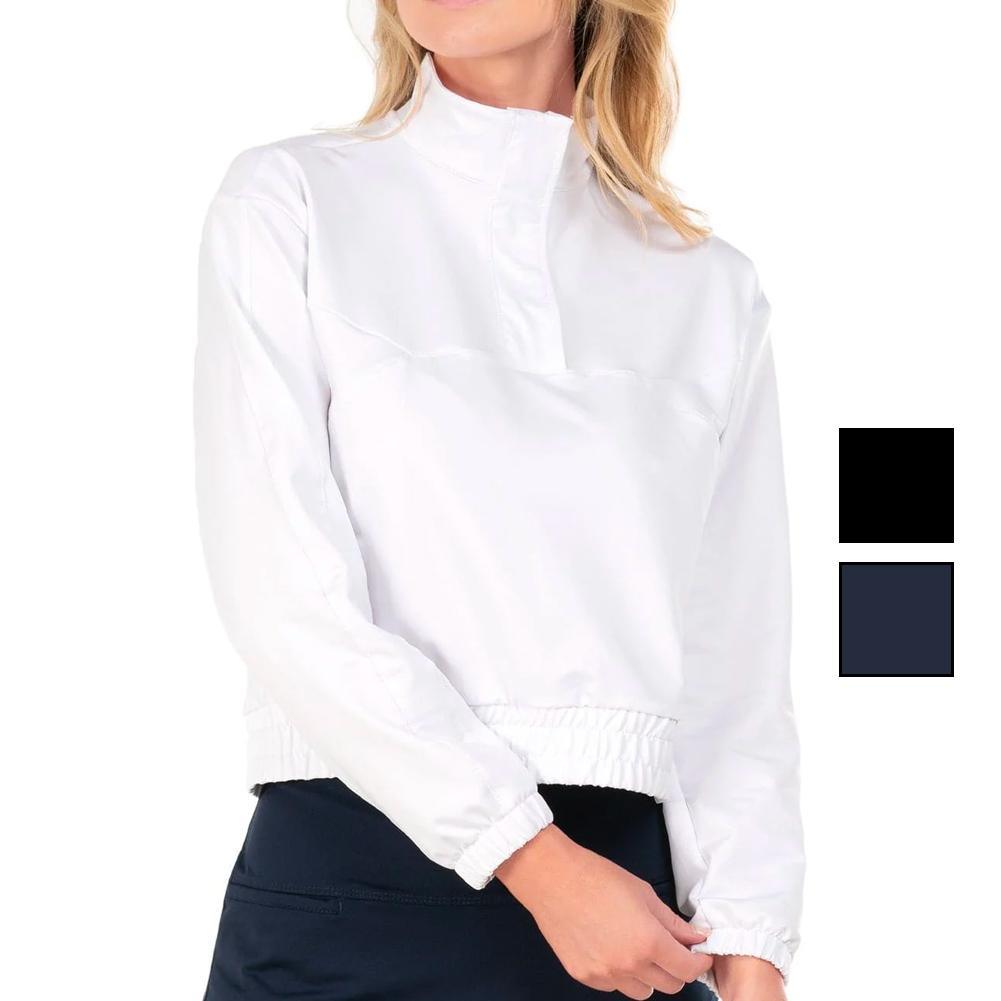 Women's Mock Tennis Pullover Womens Apparel LUCKY IN LOVE 001_BLACK M