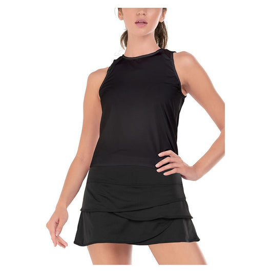 Women's LUV Freedom Crop Tennis Tank WOMENS APPAREL LUCKY IN LOVE 001_BLACK XS