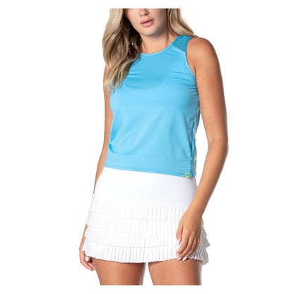 Women's LUV Freedom Crop Tennis Tank WOMENS APPAREL LUCKY IN LOVE 447_PARROT XS