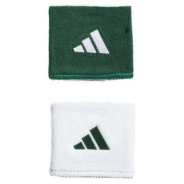 Interval Reversible 2.0 Tennis Wristbands WOMENS APPAREL ADIDAS 191_DARK_GREEN/WHITE
