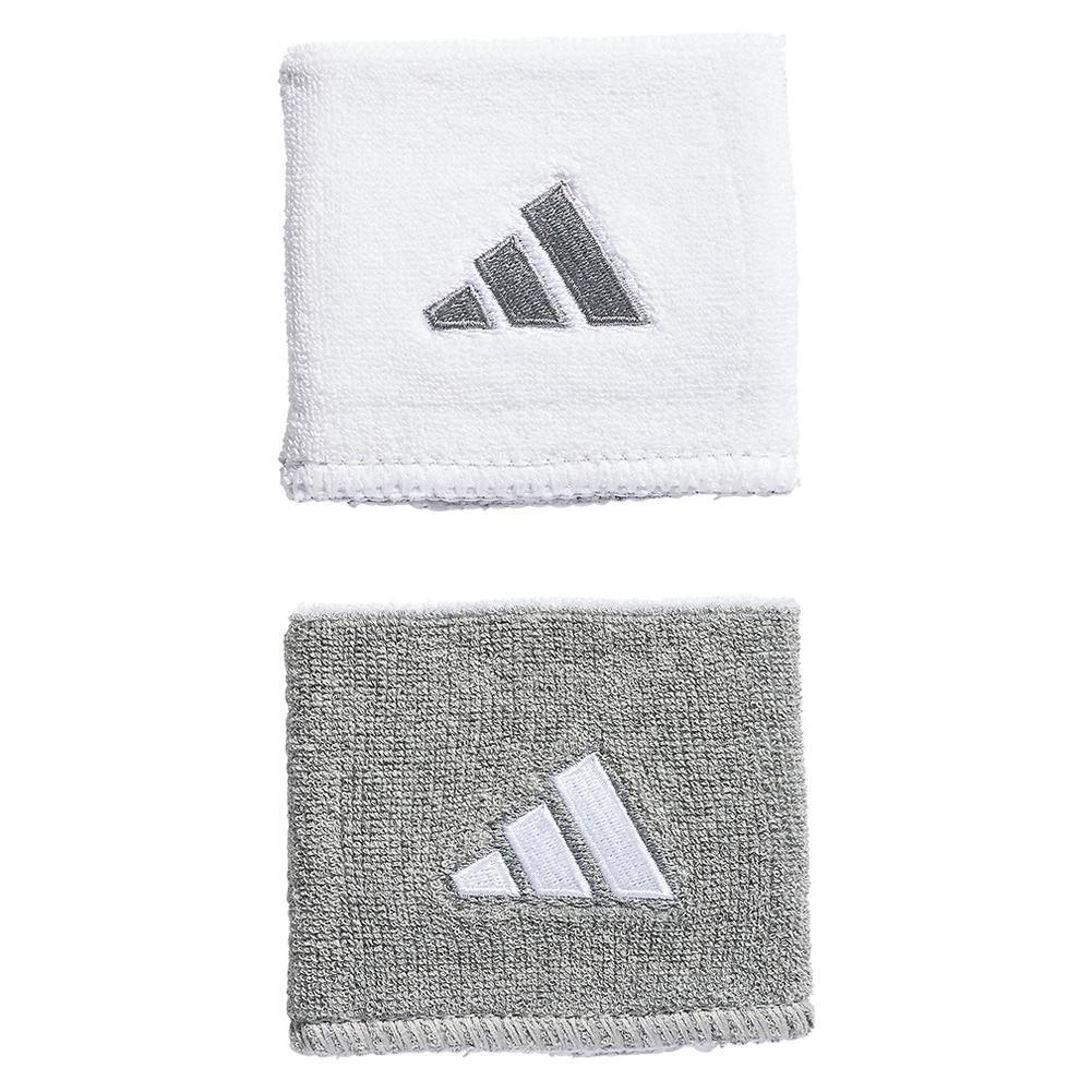 Interval Reversible 2.0 Tennis Wristbands WOMENS APPAREL ADIDAS 196_LIGHT_GREY/WHITE