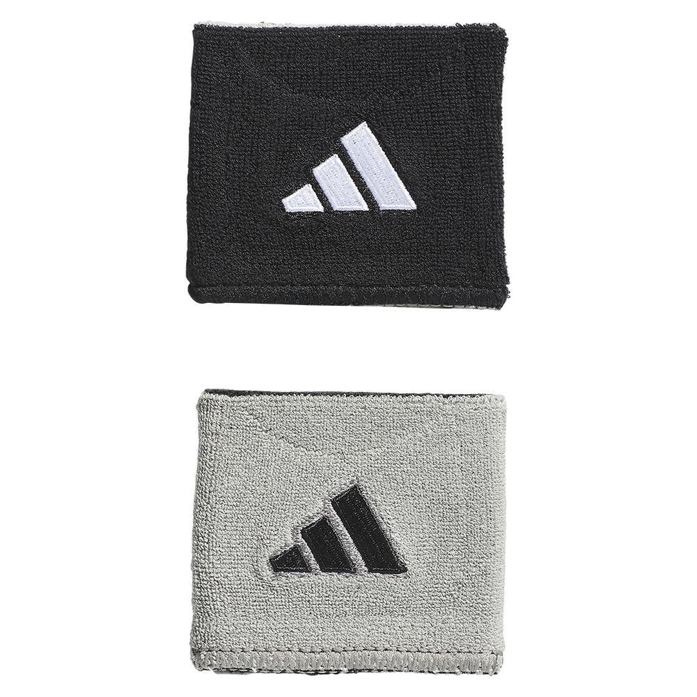 Interval Reversible 2.0 Tennis Wristbands WOMENS APPAREL ADIDAS 200_BLACK/WHITE