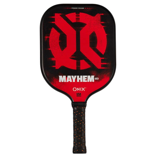 Mayhem 14 Composite Pickleball Paddle Orange and Black Pickleball Paddles ONIX Orange