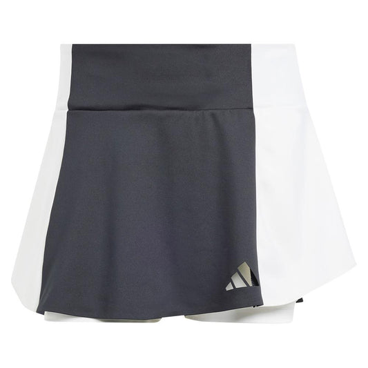 Women's Premium Tennis Skort Black and White Womens Apparel ADIDAS L