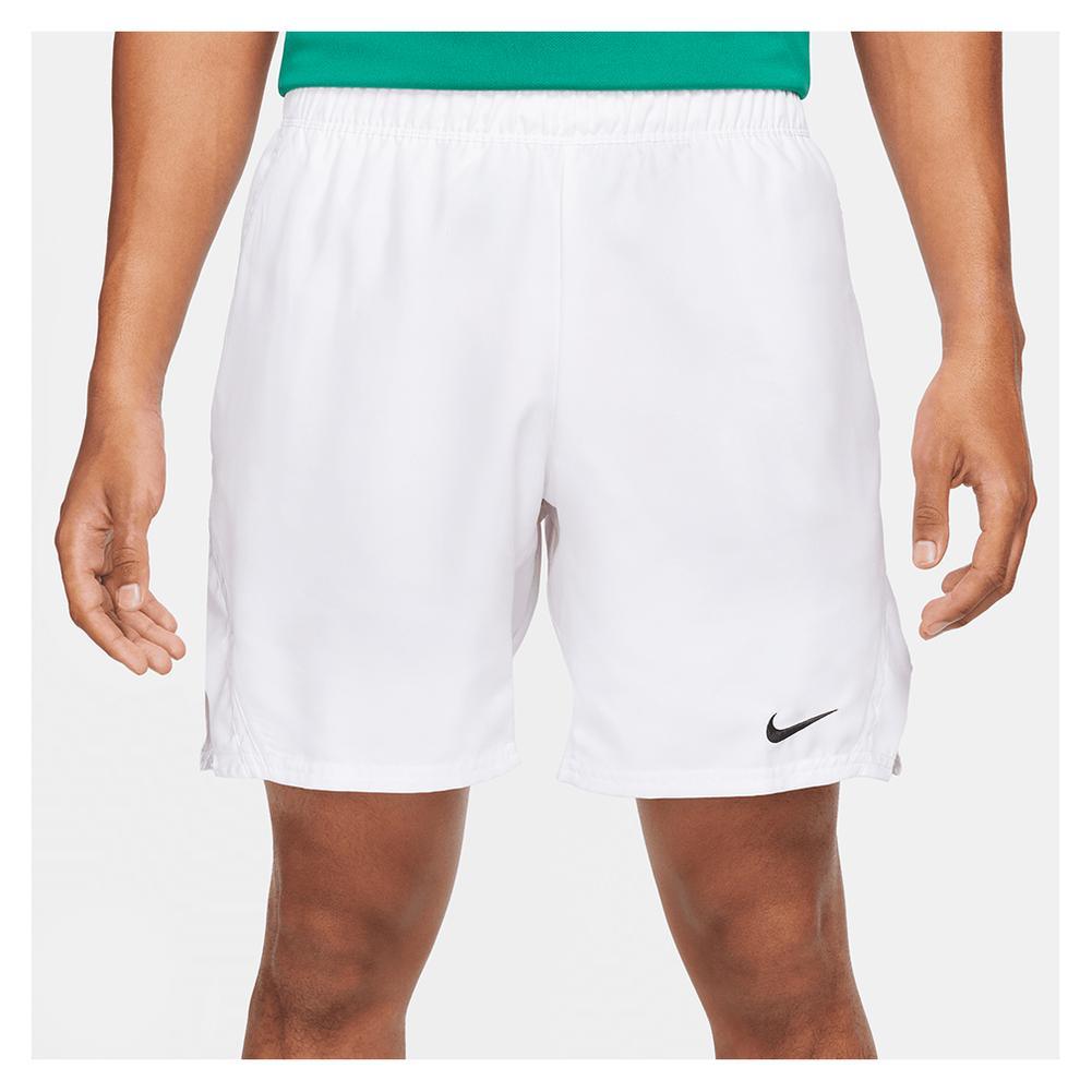 Men's Dri-Fit Victory 7 Inch Tennis Shorts Super Sale NIKE White/Black XS