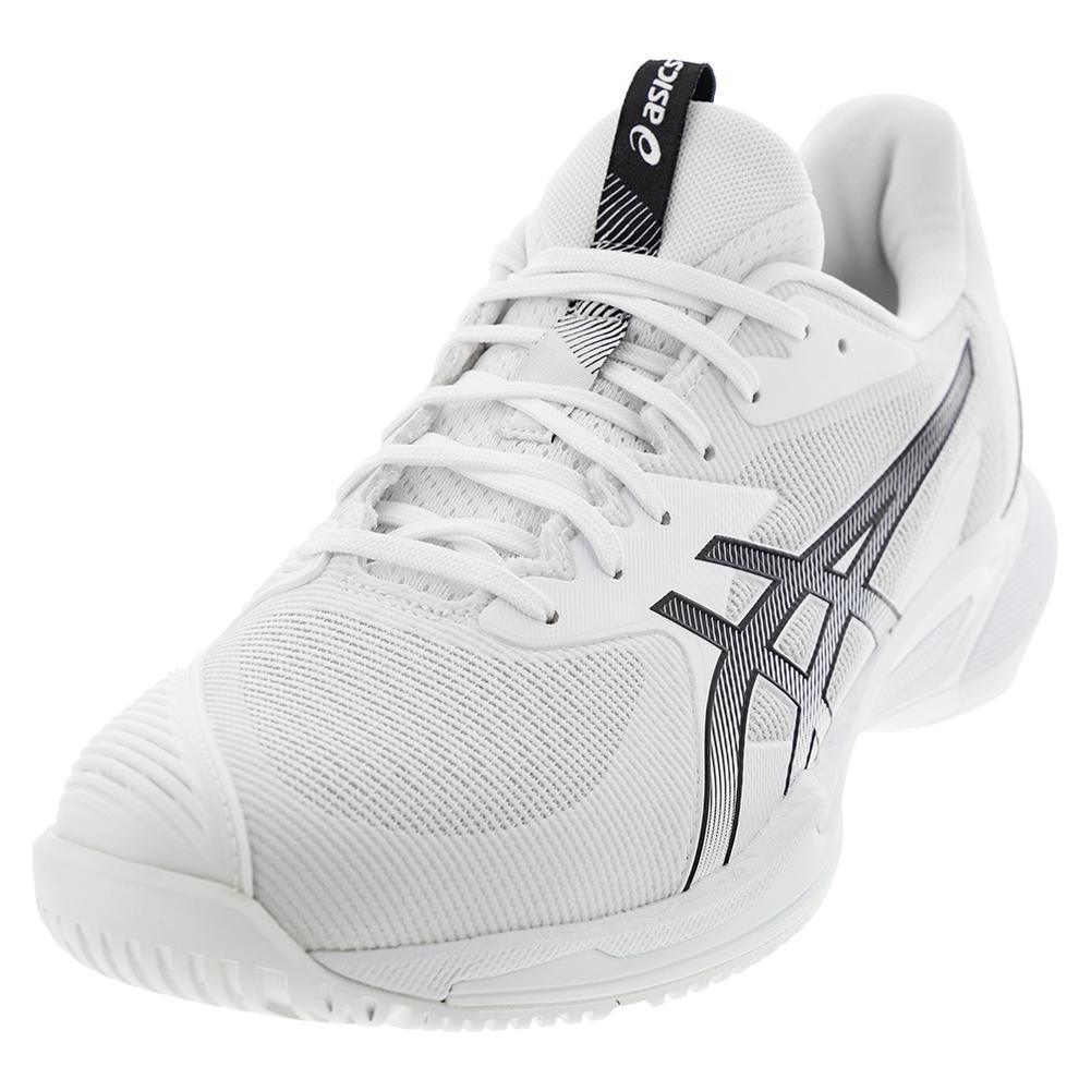 Men's Solution Speed FF 3 Tennis Shoes White and Black Tournament Gear ASICS
