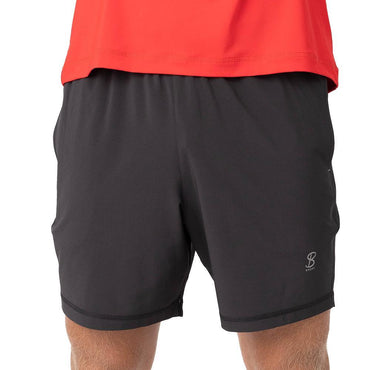 Men's 9 Inch Tennis Short Mens Team Gear SOFIBELLA Black XS