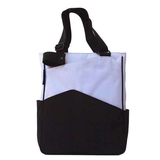 Original Tennis Tote Black and Sea Salt Gifts MAGGIEMATHER White