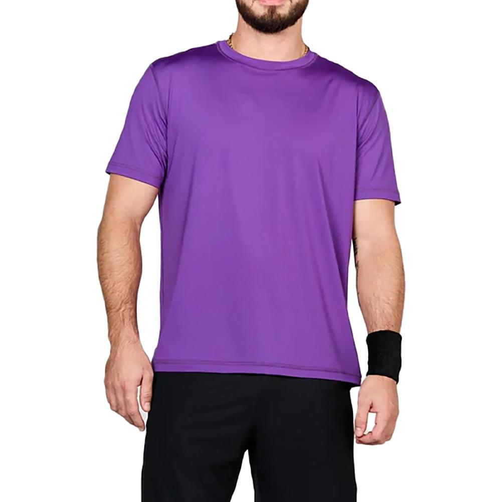Men`s Short Sleeve Tennis Top MENS TEAM GEAR SOFIBELLA Purple XS