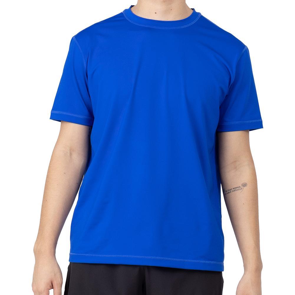 Men`s Short Sleeve Tennis Top MENS TEAM GEAR SOFIBELLA Royal XS