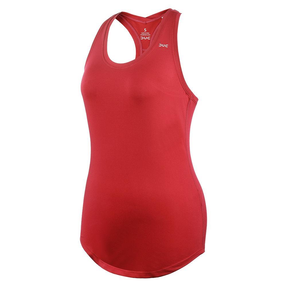 Women's Hailey Racer Tennis Tank Womens Team Gear DUC Cardinal XS