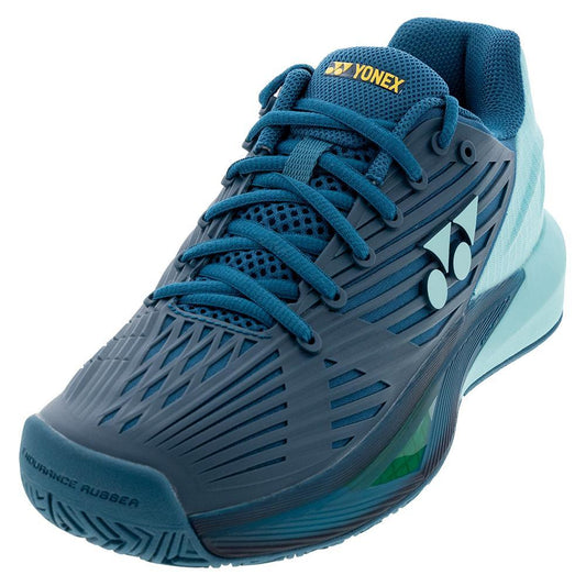 Men's Eclipsion 5 Tennis Shoes Blue and Green Tournament Gear YONEX 6