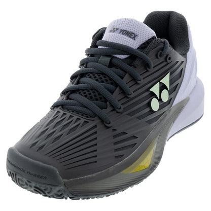 Men's Eclipsion 5 Clay Tennis Shoes Black and Purple Top Tennis Shoes YONEX 6