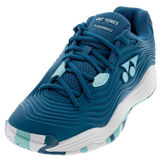 Men's Fusionrev 5 Tennis Shoes Blue and Green Top Tennis Shoes YONEX 6