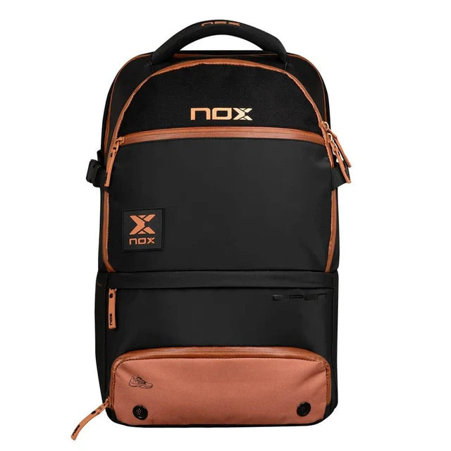 Load image into Gallery viewer, NOX LUXURY Open Series Black/Brown 2024 Padel Bag
