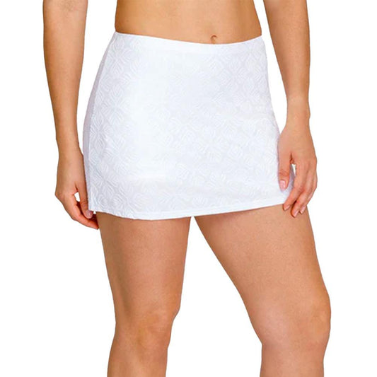 Women's Indra 13.5 Inch Tennis Skort Crystal Jacquard Womens Apparel TAIL S