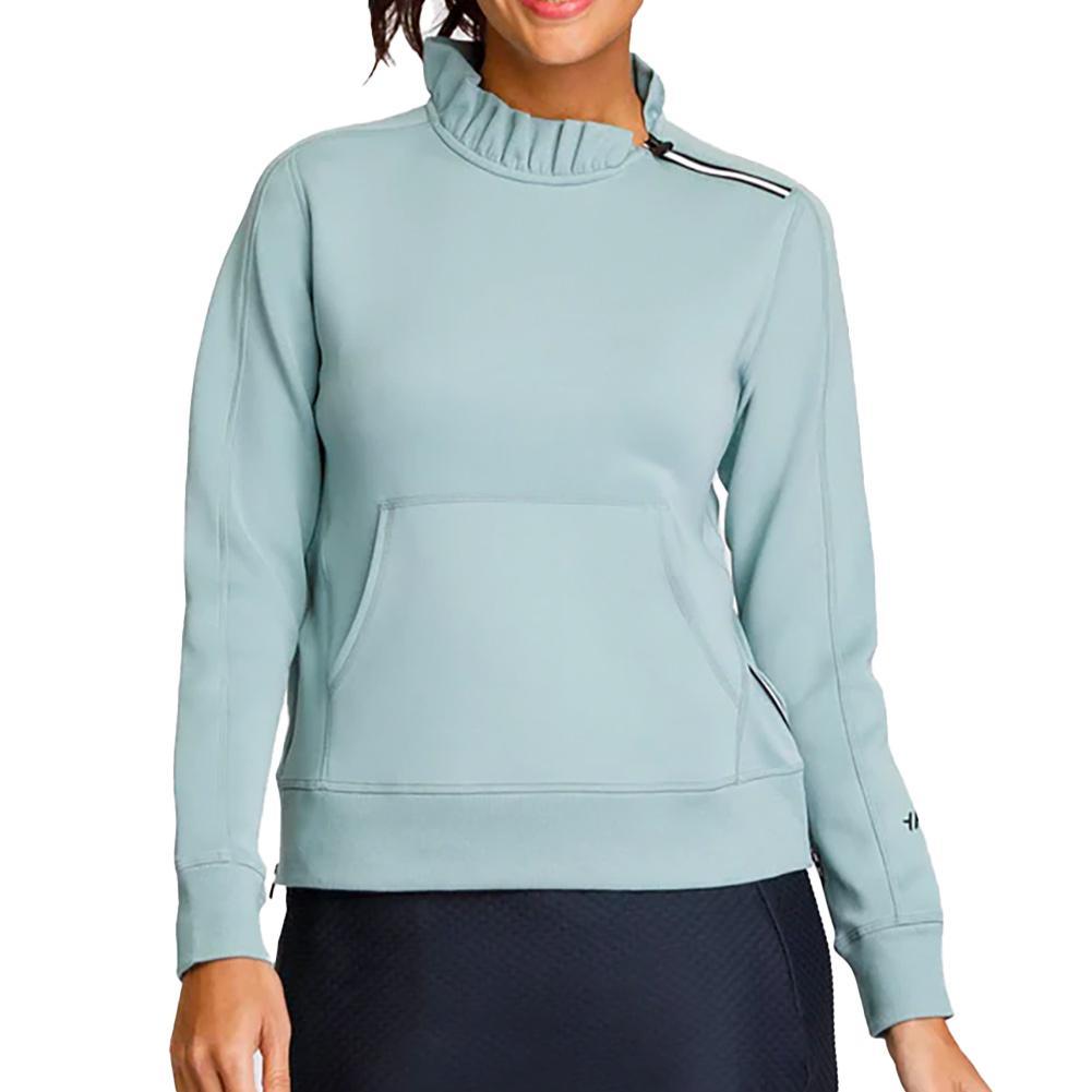 Women's Condoleezza Longsleeve Tennis Sweatshirt Womens Apparel TAIL 0475_SAGE S