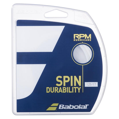 RPM Hurricane Tennis String Strings BABOLAT White 16