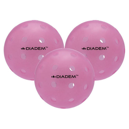 Power 3 Pack Pickleball Balls Pink Pickleballs DIADEM Pink