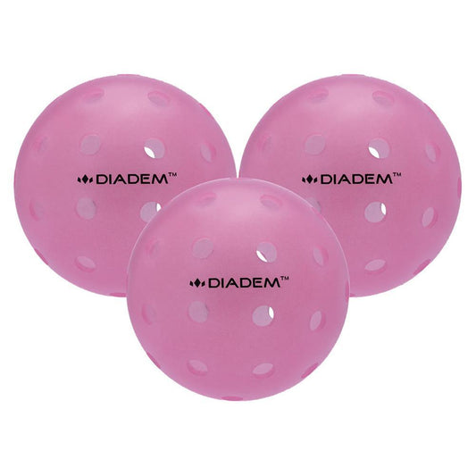 Power 3 Pack Pickleball Balls Pink Pickleballs DIADEM Pink