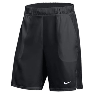 Men`s Court Flext 9 Inch Short Mens Team Gear NIKE Black/Anthracite LARGE